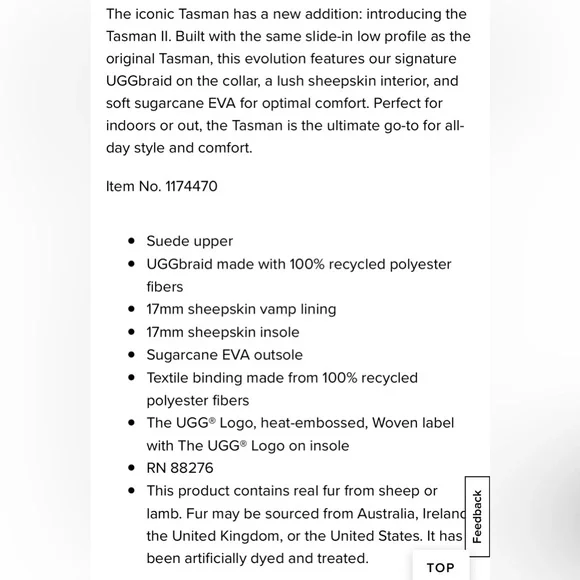 UGG Tasmin II - Chestnut - Women’s US 8 - Picture 8 of 9